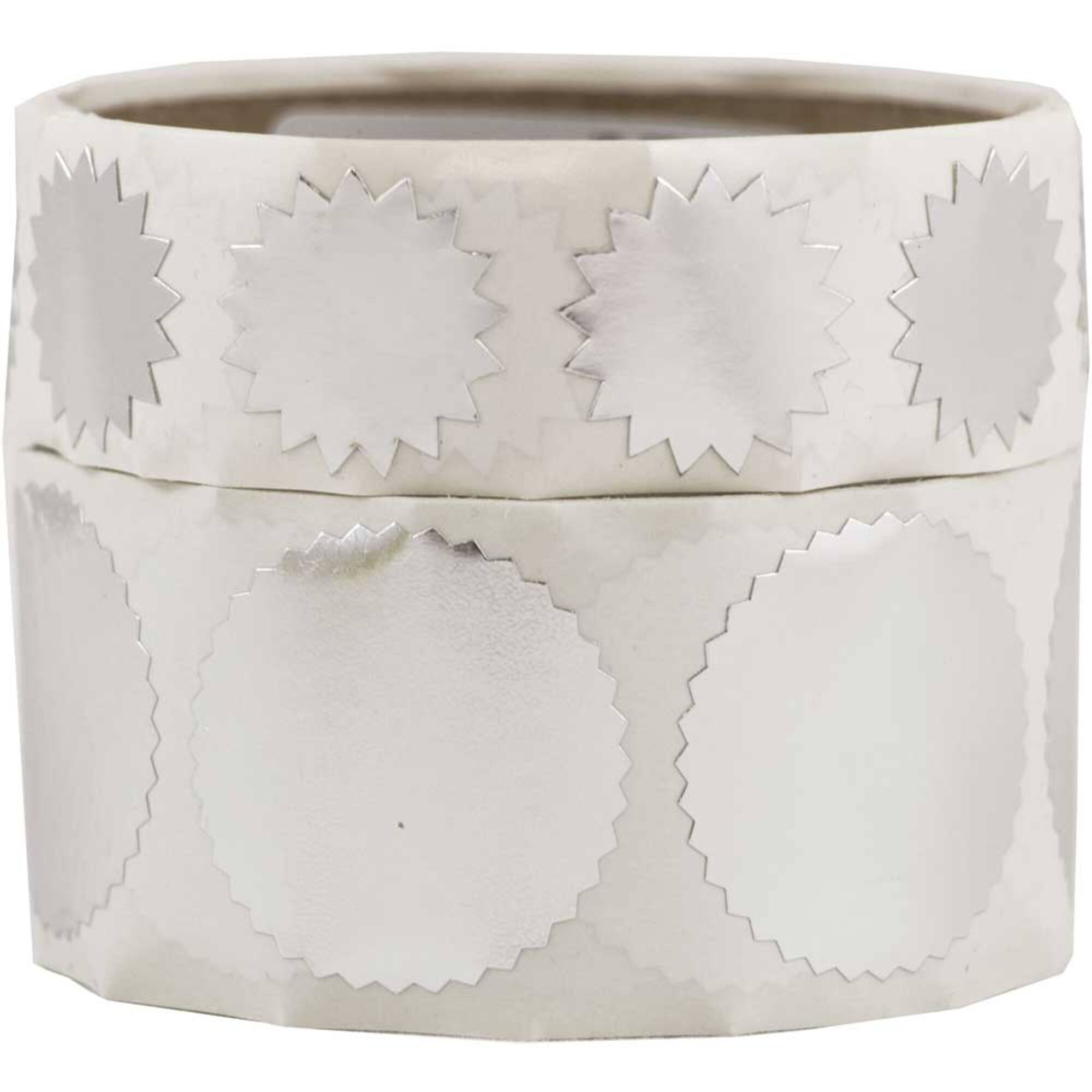 JAM Paper Silver Serrated Edge Circle Label Wafer Seal Combo Pack